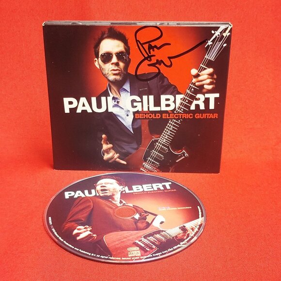 Paul Gilbert Behold Electric Guitar CD 2019 Signed - Picture 5 of 7